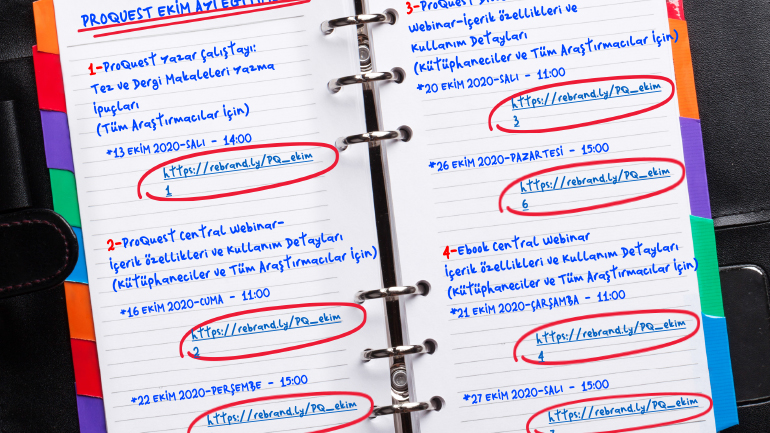 ProQuest Ekim Ayı Eğitim Seminerleri