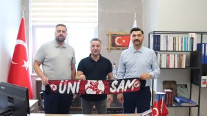 Toplumsal Yaşama Katkı Projeleri Üreten ÜNİ-SAM’ın Yetkilileri Merkez Kütüphaneyi Ziyaret Etti