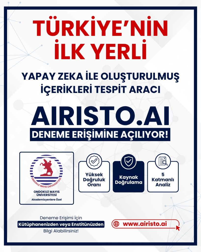 Airisto.AI (Yapay Zeka İçerik Tespit Aracı) Deneme Erişimi