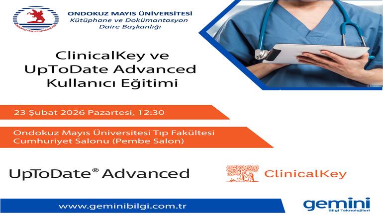 “UpToDate Advanced – Elsevier ClinicalKey” Kullanıcı Egitimi  